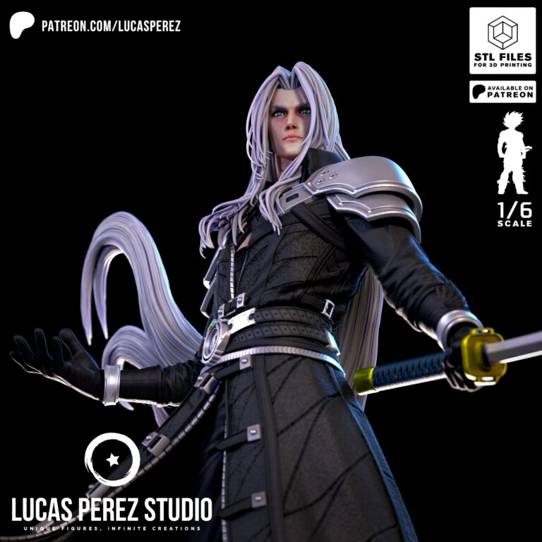 Sephiroth - Final Fantasy - STL Files - STL Forge