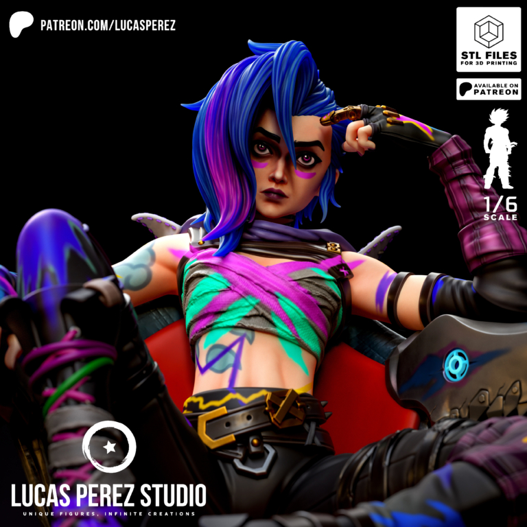 Jinx 5 - League of Legends - STL Files