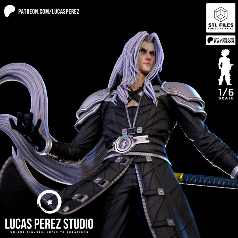 Sephiroth - Final Fantasy - STL Files - STL Forge