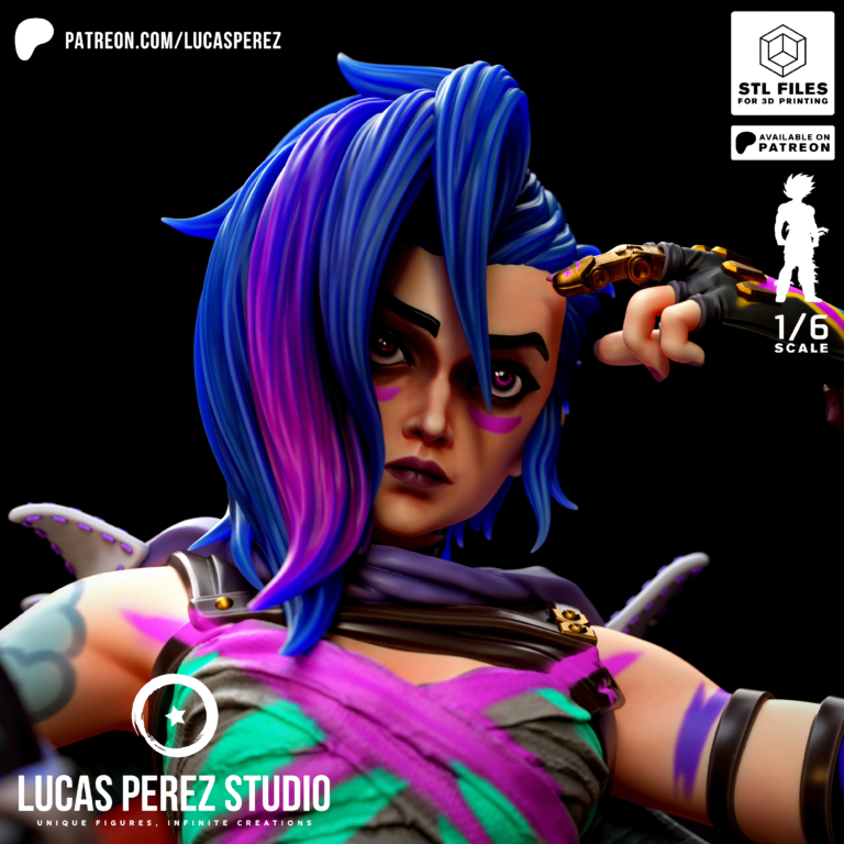 Jinx 5 - League of Legends - STL Files