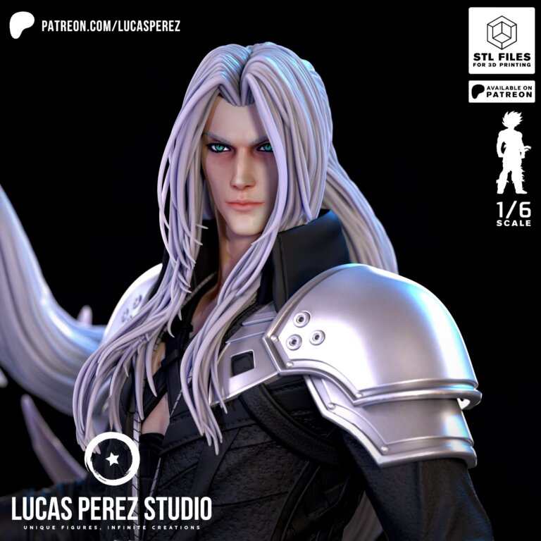 Sephiroth - Final Fantasy - STL Files - STL Forge