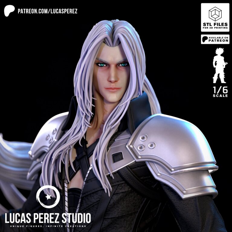 Sephiroth - Final Fantasy - STL Files - STL Forge