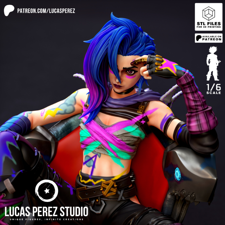 Jinx 5 - League of Legends - STL Files