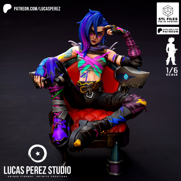 Jinx 5 - League of Legends - STL Files