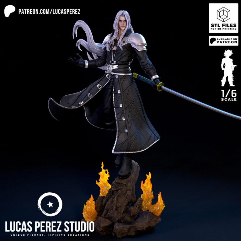 Sephiroth - Final Fantasy - STL Files - STL Forge