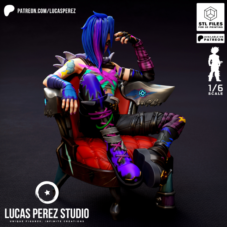 Jinx 5 - League of Legends - STL Files