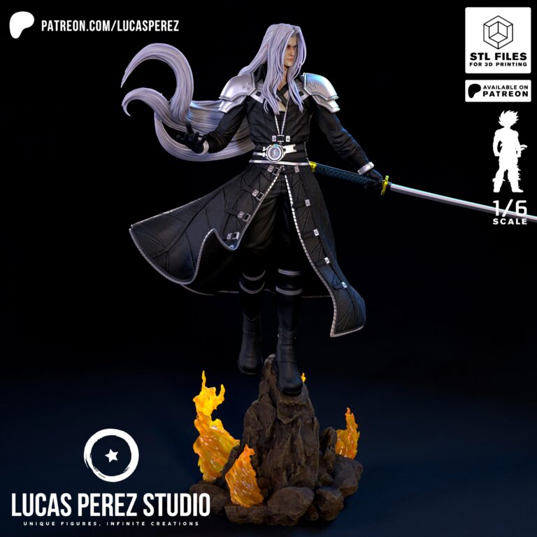 Sephiroth - Final Fantasy - STL Files - STL Forge