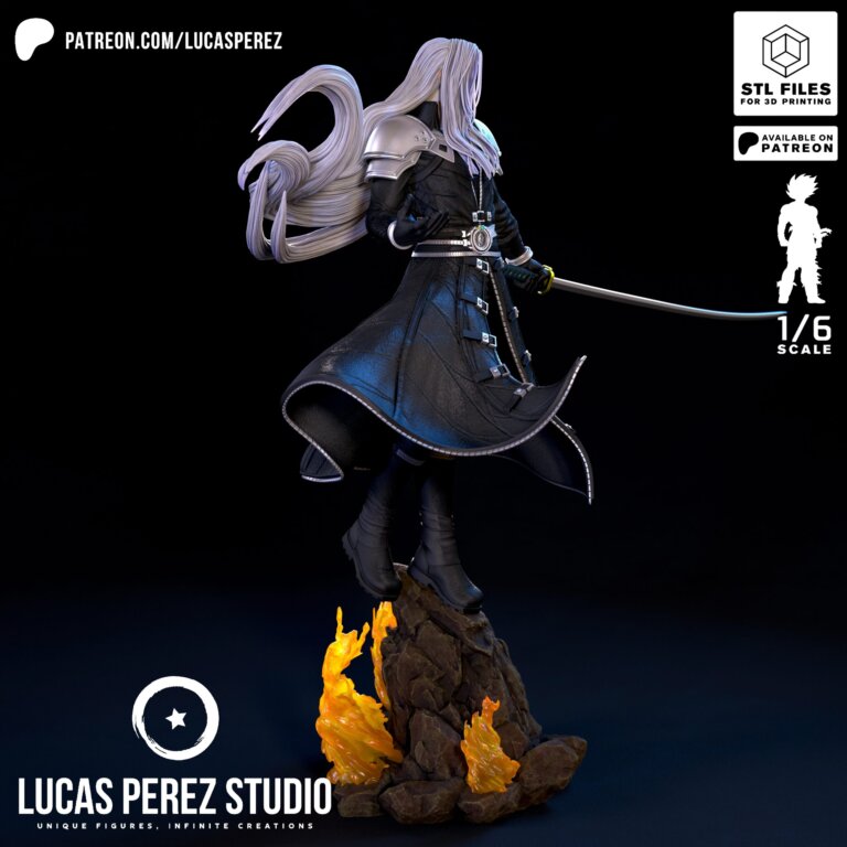 Sephiroth - Final Fantasy - STL Files - STL Forge