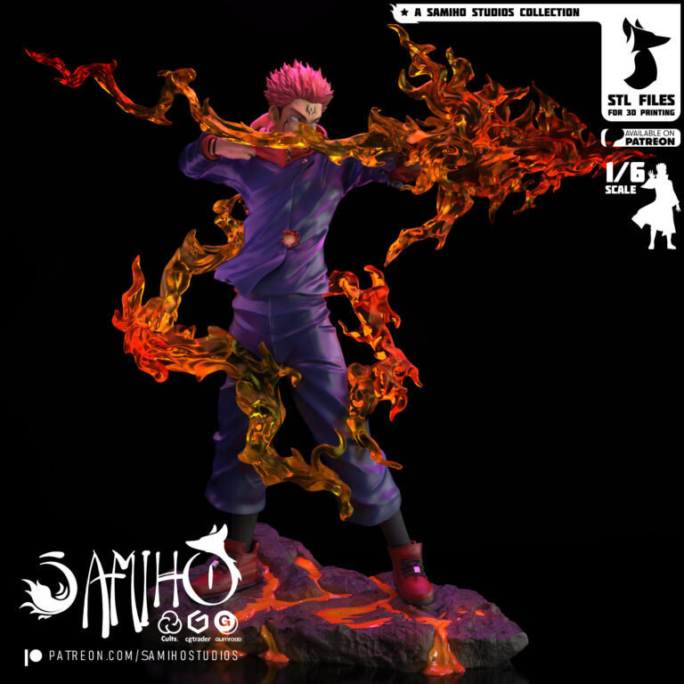 Sukuna Flecha de Fuego - Jujutsu Kaisen - STL Files