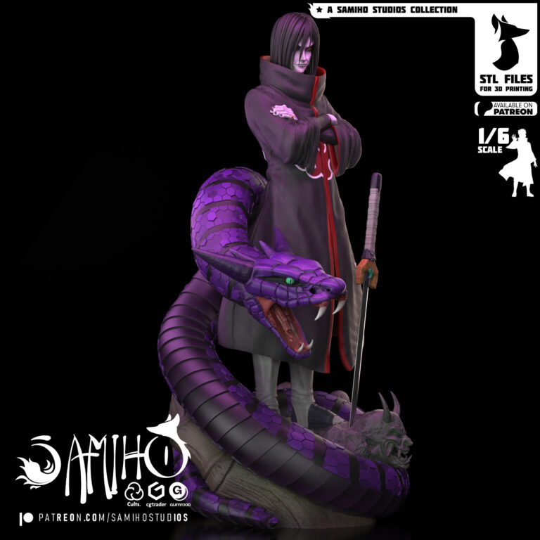 Orochimaru - Naruto - STL Files - STL Forge