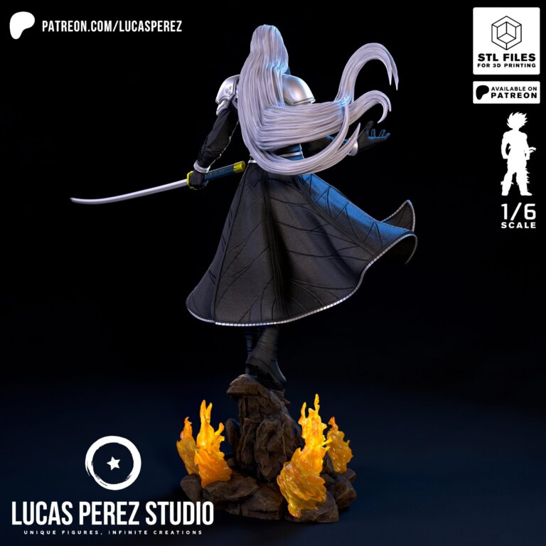 Sephiroth - Final Fantasy - STL Files - STL Forge