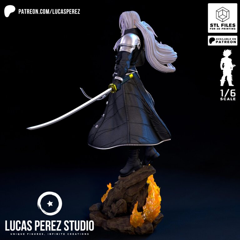 Sephiroth - Final Fantasy - STL Files - STL Forge