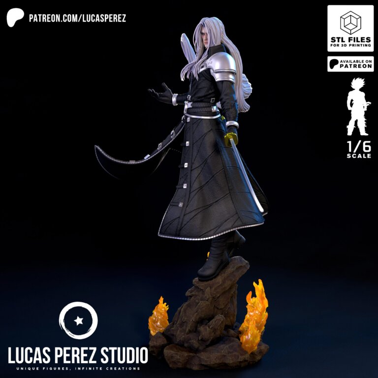Sephiroth - Final Fantasy - STL Files - STL Forge