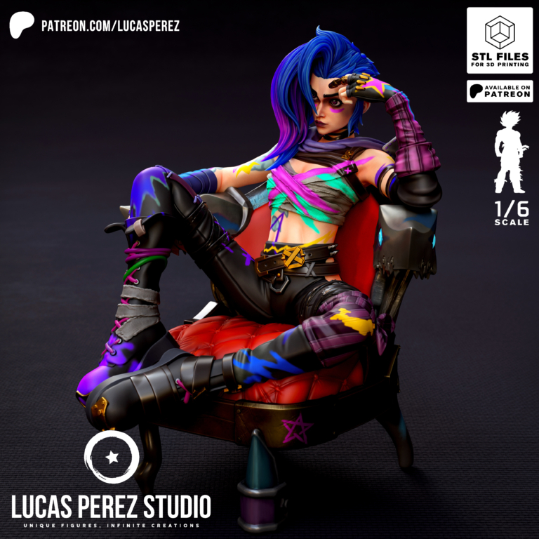 Jinx 5 - League of Legends - STL Files