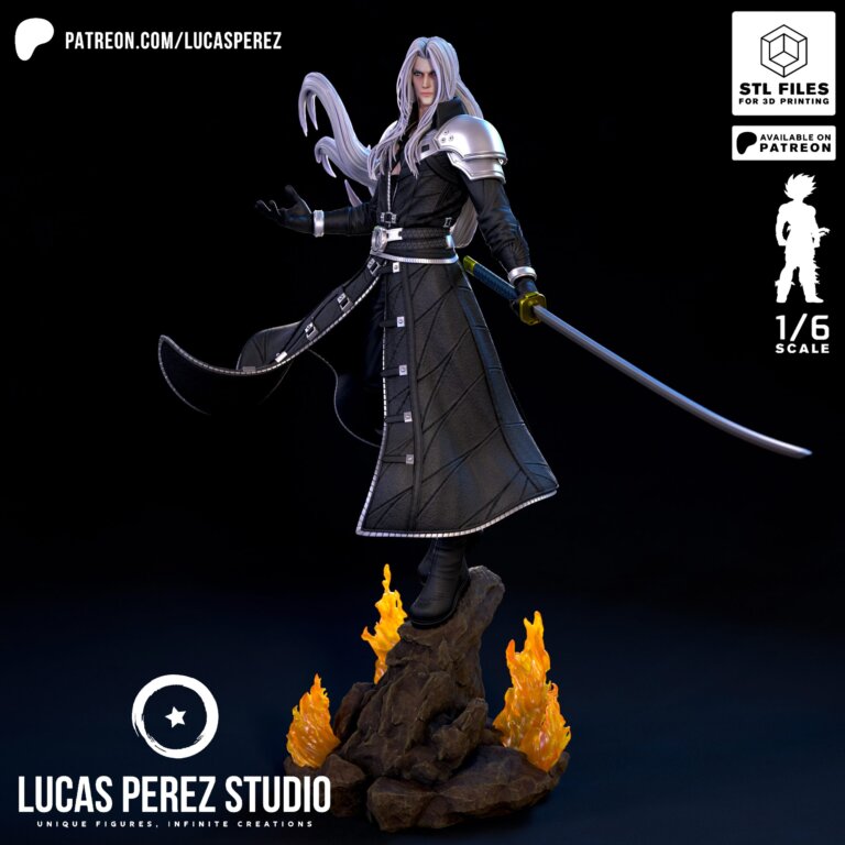 Sephiroth - Final Fantasy - STL Files - STL Forge