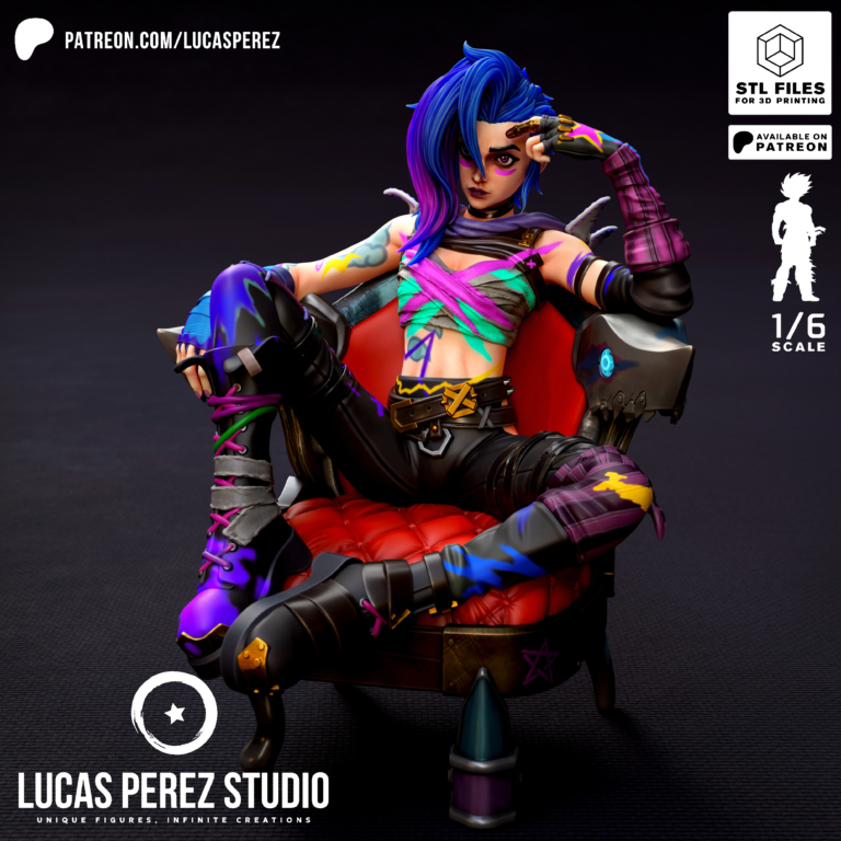 Jinx 5 - League of Legends - STL Files