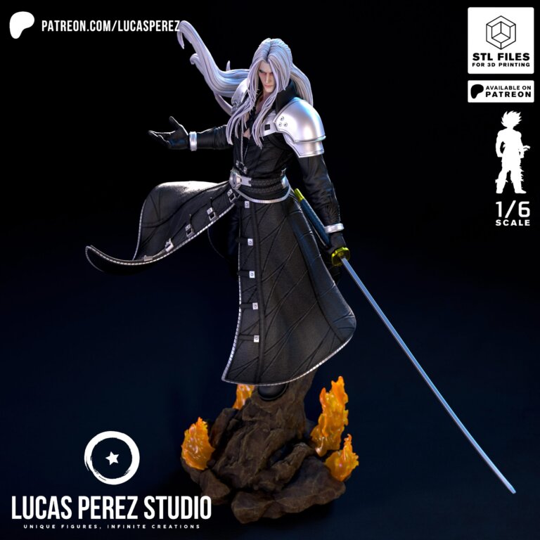 Sephiroth - Final Fantasy - STL Files - STL Forge