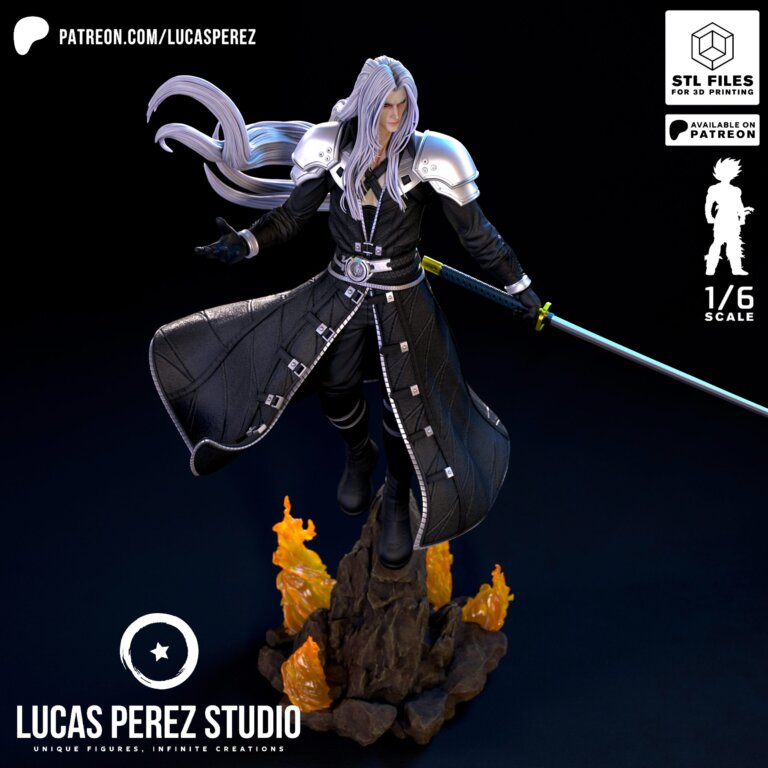 Sephiroth - Final Fantasy - STL Files - STL Forge