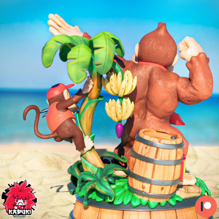 Donkey x Diddy Diorama - Donkey Kong - STL Files