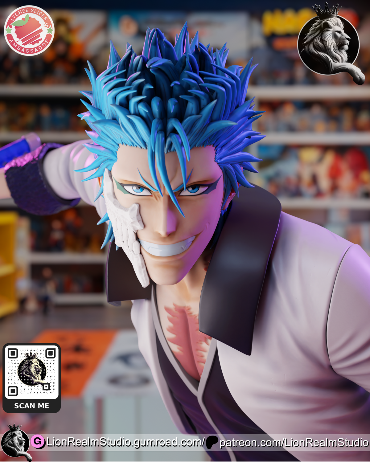 Grimmjow de cerca