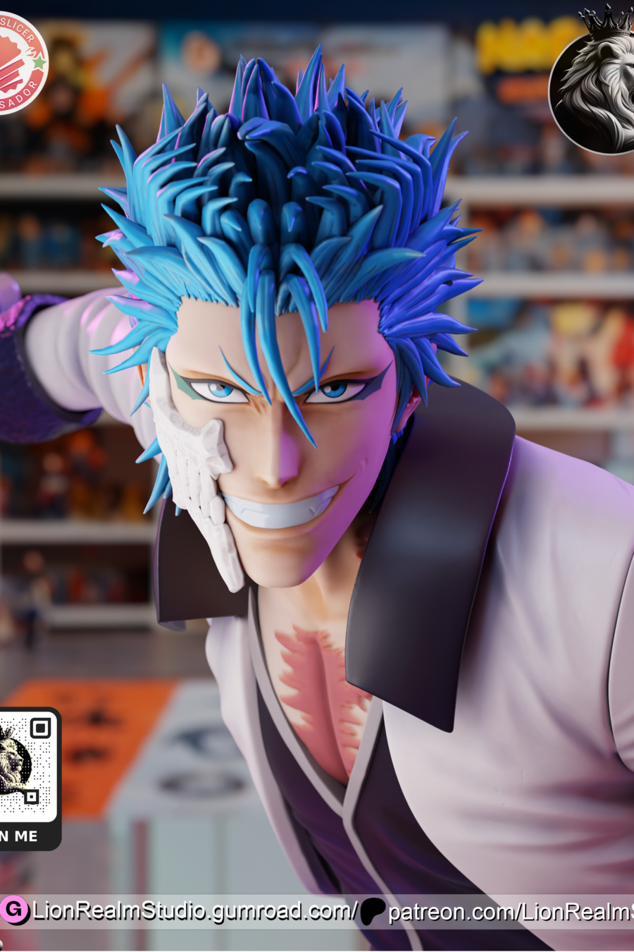 Grimmjow de cerca