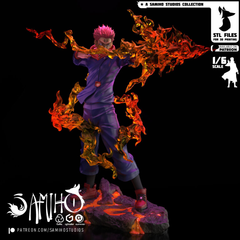 Sukuna Flecha de Fuego - Jujutsu Kaisen - STL Files