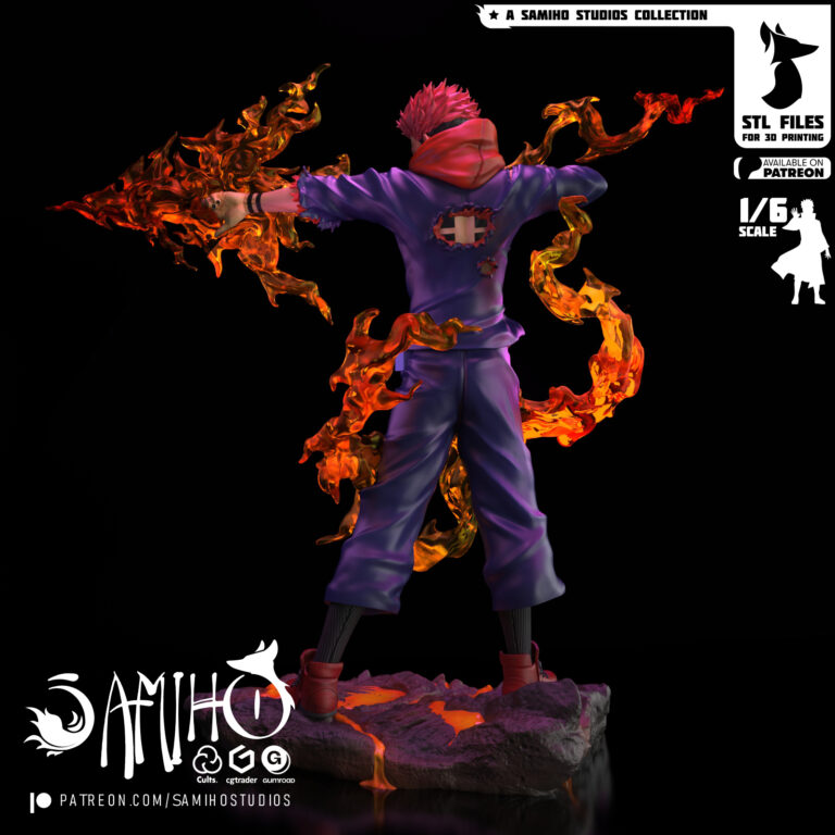 Sukuna Flecha de Fuego - Jujutsu Kaisen - STL Files