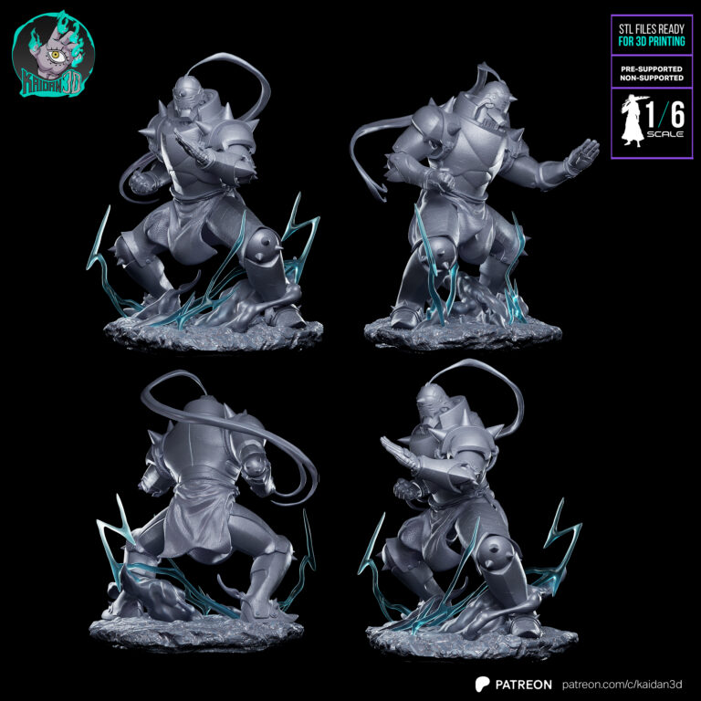 Alphonse Elric + Extras - Fullmetal Alchemist - STL Files