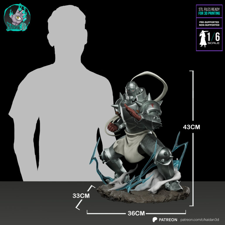 Alphonse Elric + Extras - Fullmetal Alchemist - STL Files