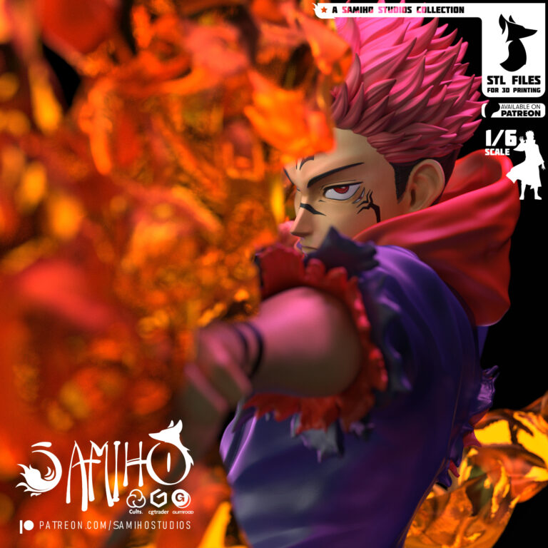 Sukuna Flecha de Fuego - Jujutsu Kaisen - STL Files