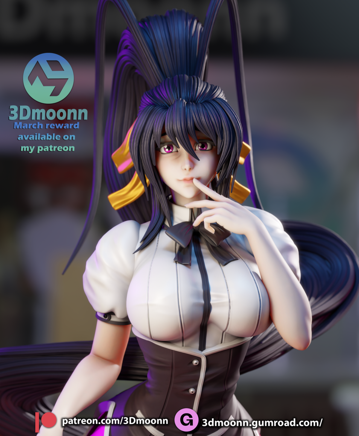 Akeno de cerca