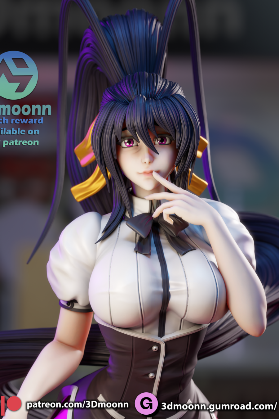 Akeno de cerca