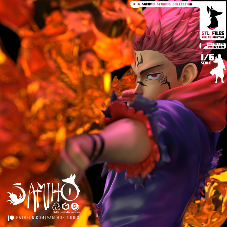 Sukuna Flecha de Fuego - Jujutsu Kaisen - STL Files
