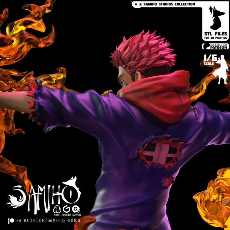 Sukuna Flecha de Fuego - Jujutsu Kaisen - STL Files