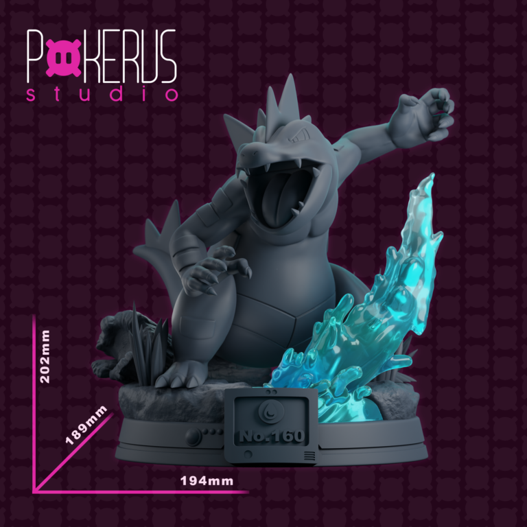 Feraligatr - Pokémon - STL Files - STL Forge