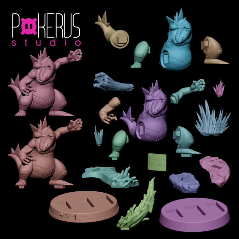 Feraligatr - Pokémon - STL Files - STL Forge