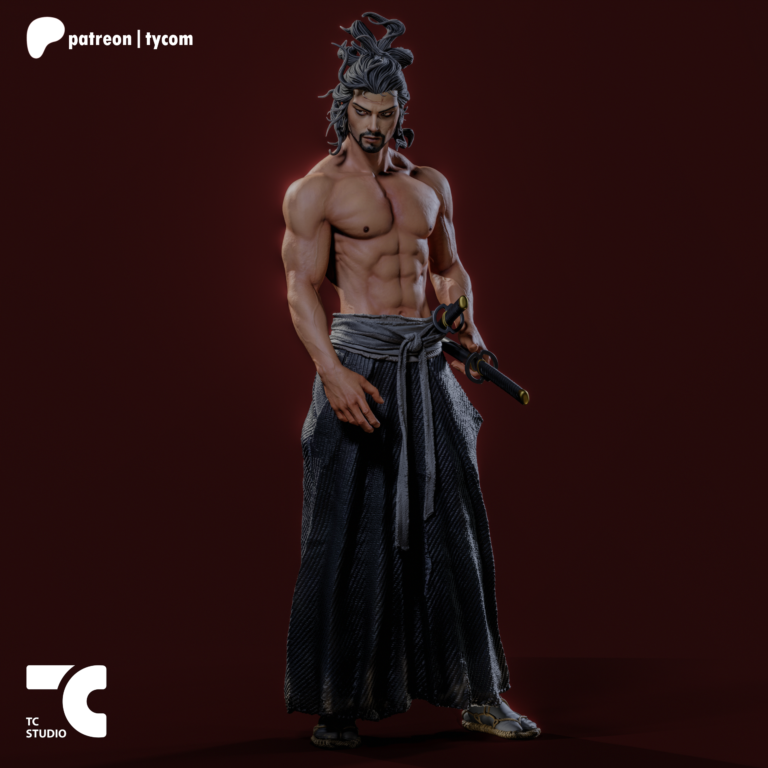 Miyamoto Musashi - Fantasy - STL Files - STL Forge