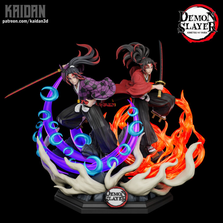 Kokushibo x Yoriichi Diorama - Kimetsu no Yaiba - STL Files