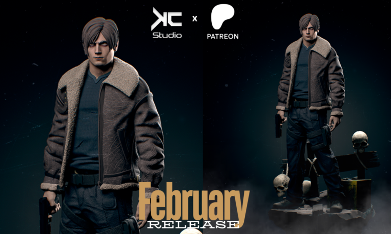 Leon S. Kennedy 2 + Bust - Resident Evil - STL Forge
