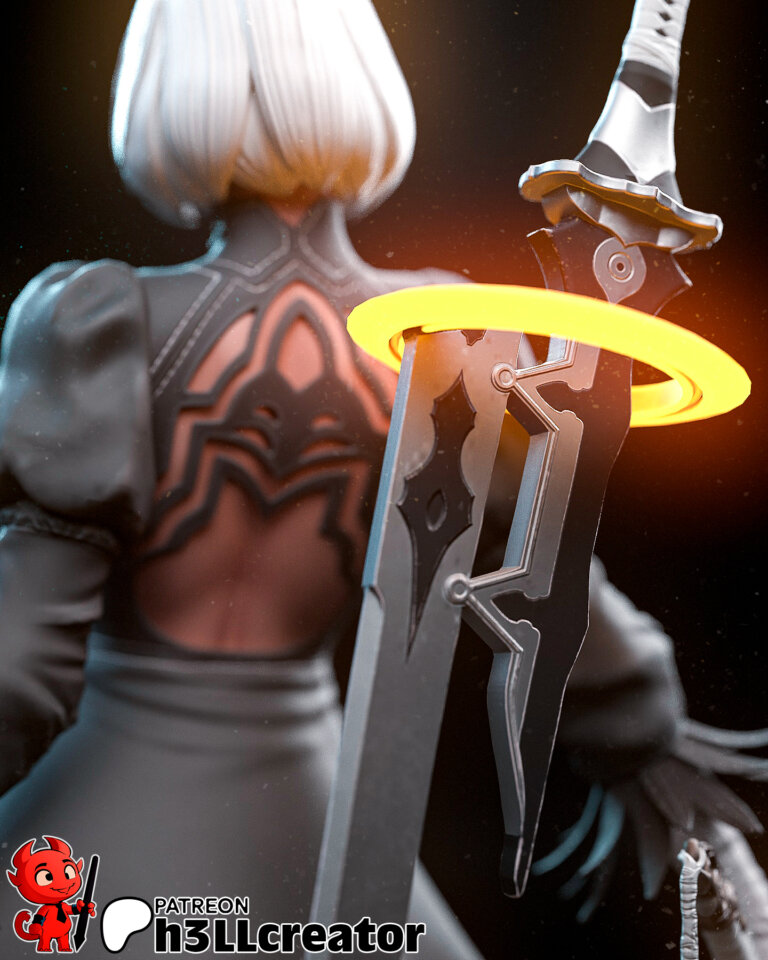 2B 3 + Bust - Nier - STL Files - STL Forge