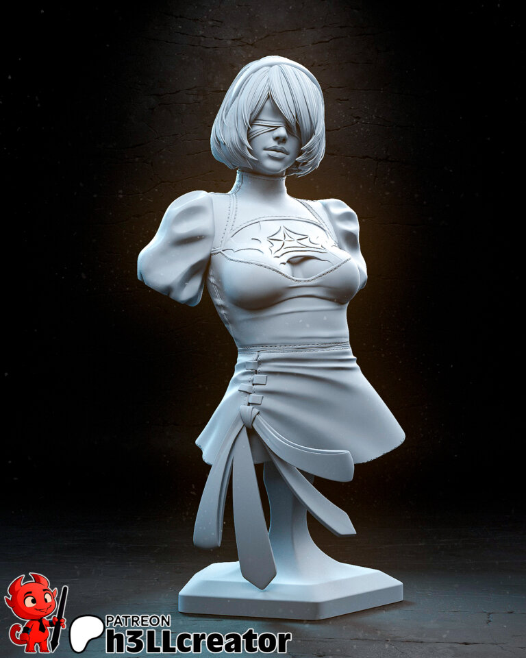 2B 3 + Bust - Nier - STL Files - STL Forge