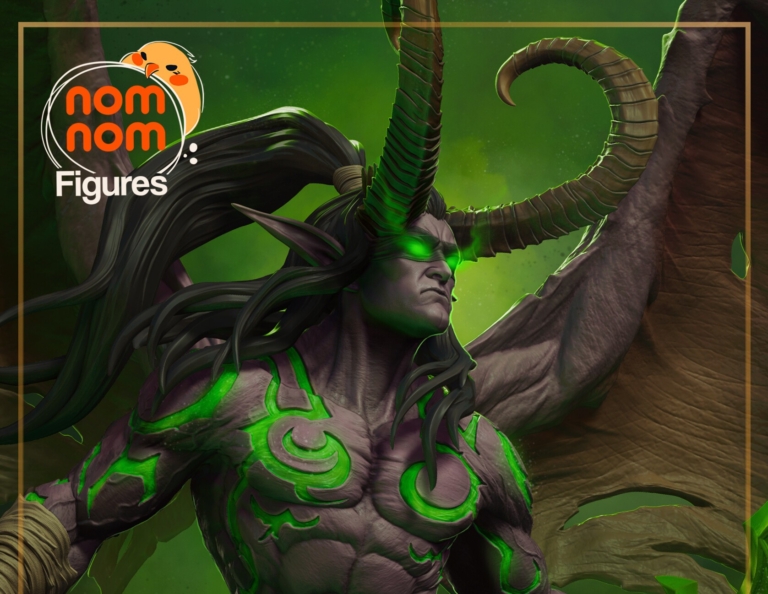 Illidan Stormrage 3 + Bust - Warcraft - STL Files