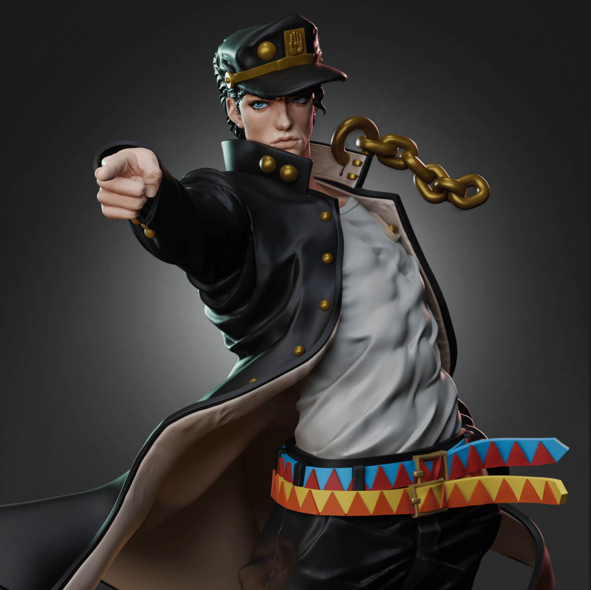 Jotaru Kujo de cerca
