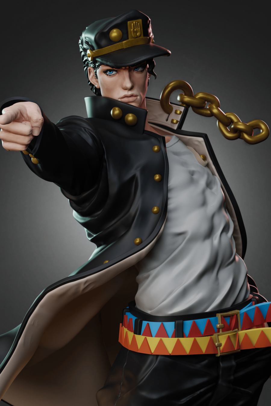 Jotaru Kujo de cerca