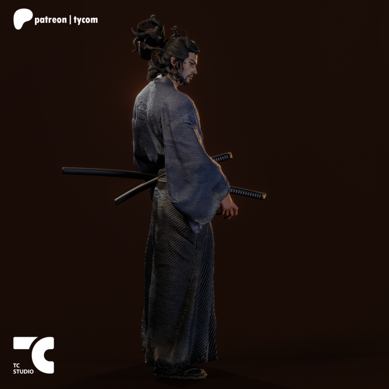 Miyamoto Musashi - Fantasy - STL Files - STL Forge