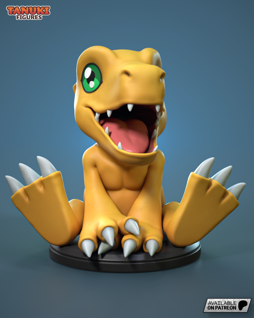 Agumon - Digimon - STL Files - STL Forge