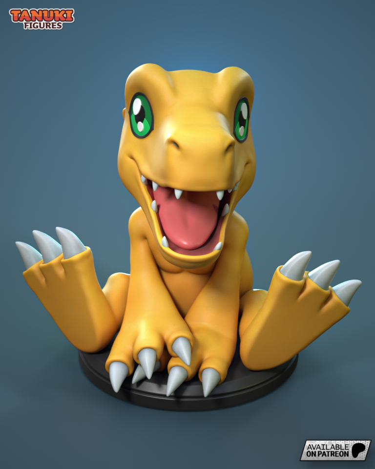 Agumon - Digimon - STL Files - STL Forge
