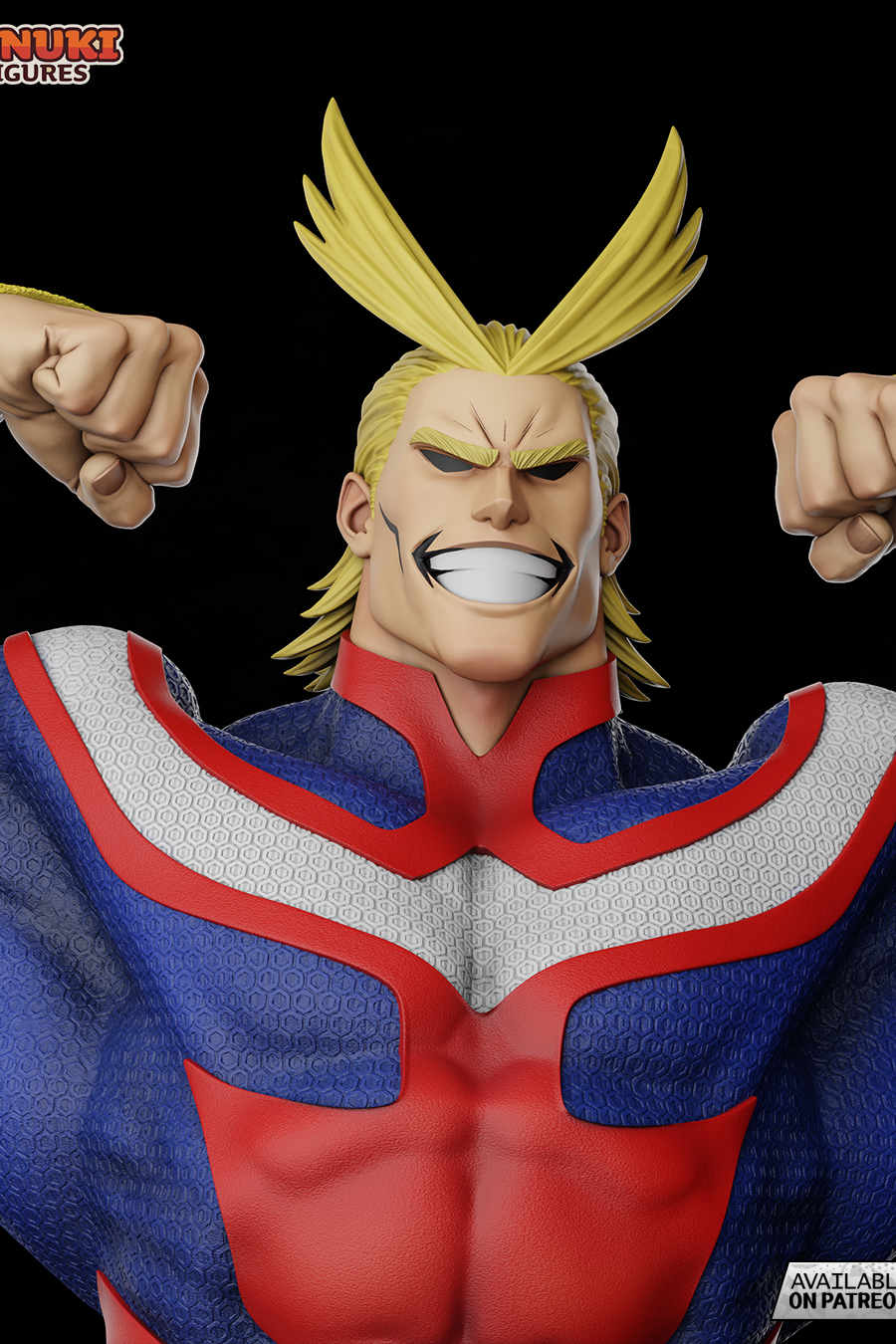Allmight Bust Render 01