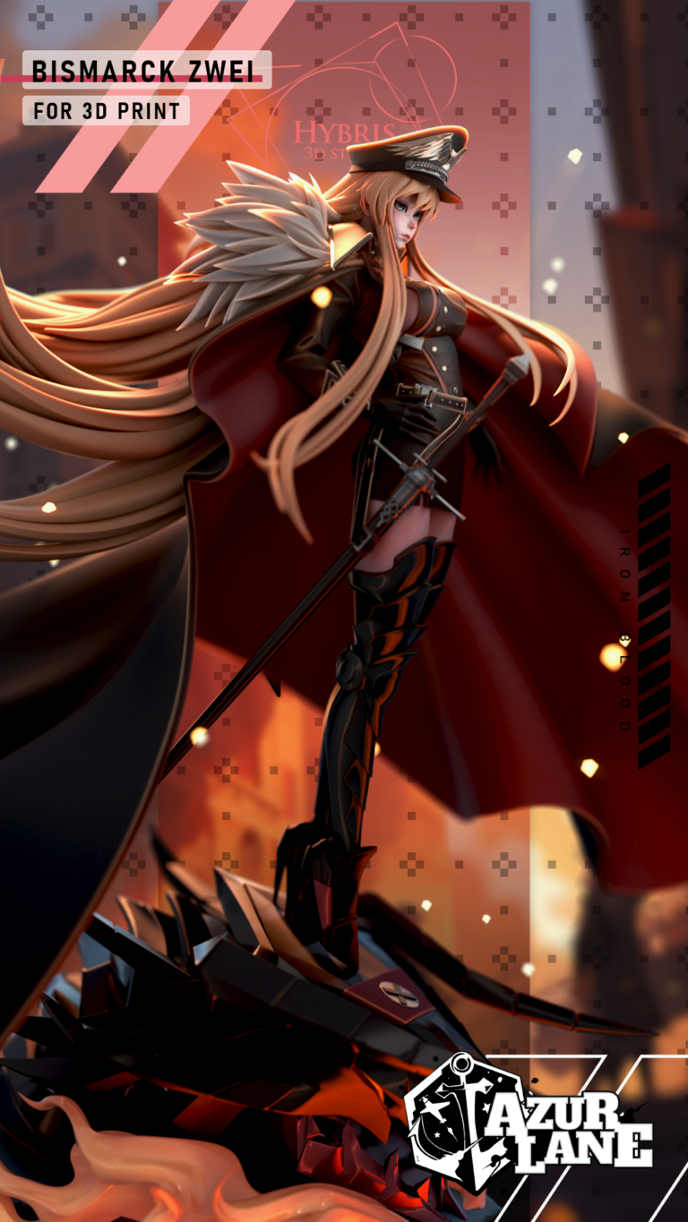 Bismarck Zwei + Bunny - Azur Lane - STL Files