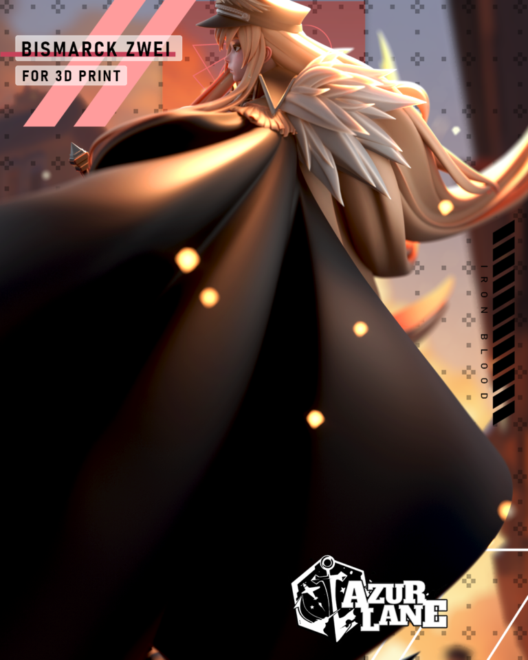 Bismarck Zwei + Bunny - Azur Lane - STL Files